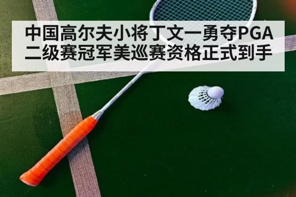 中国高尔夫小将丁文一勇夺PGA二级赛冠军美巡赛资格正式到手